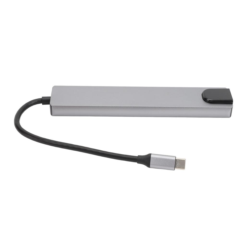Type C Hub 8 In 1 4K HD Multimedia Interface USB 3.0 100Mbps RJ45 87W PD Multiport Adapter with