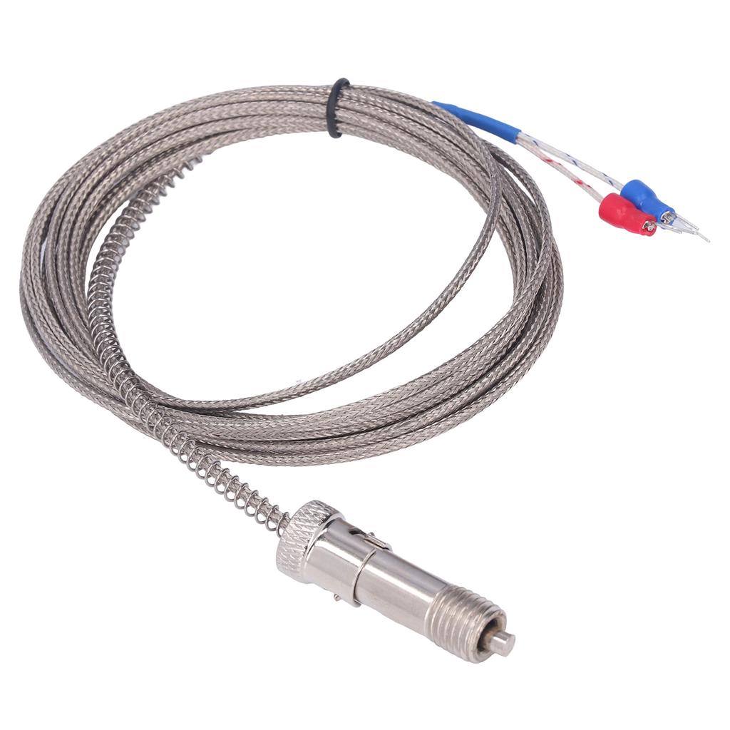 K Type Thermocouple Stainless Steel Snap Fit Spring Thermocouples for Temperature Sensor M12 3
