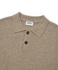 COVERNAT Lambswool Collared Knit Beige