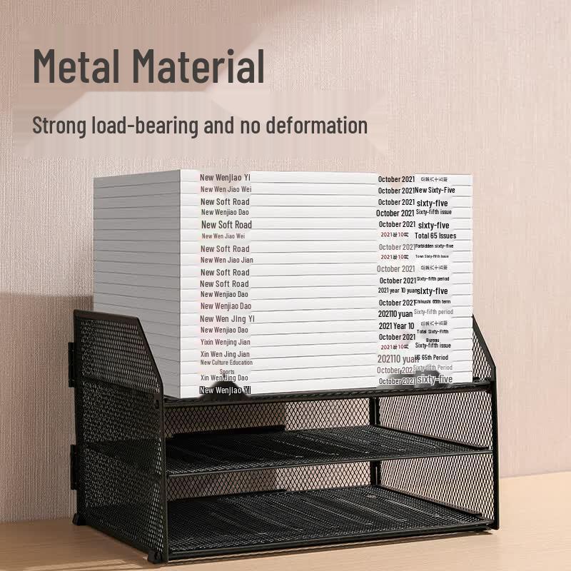 Deli PB116 4-Tier Folding Metal Document Tray