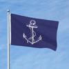 1pc 91.44X152.4Cm Nautical Anchor Flag - Single-Sided Outdoor Yard Banner with Eye, Made of Durable Fabric, Random Color, No Electricity Needed, Suita