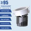 Adjustable Angle Anti-Glare Recessed Spotlight for Guest Rooms and Corridors