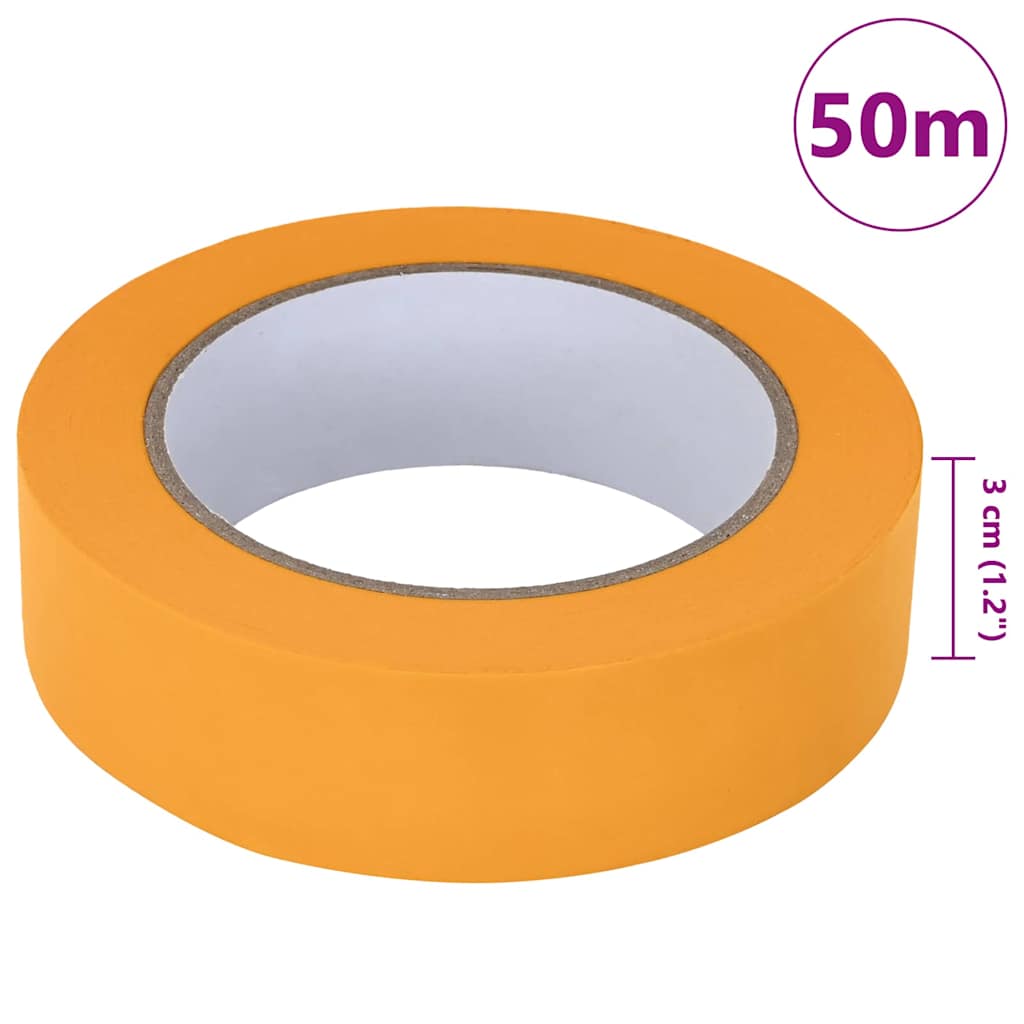 Painter s Masking Tape 12 pcs Yellow 30 mm x 50 m Paper