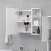 Bathroom Mirror Cabinet White 62.5 X 20.5 X 64 Cm Engineered Wood