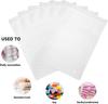 10pcs Packaging Bags CPE Frosted Zip Lock Bags Self Sealing Clear Garment Bags for T-Shirts, Shirts, Files