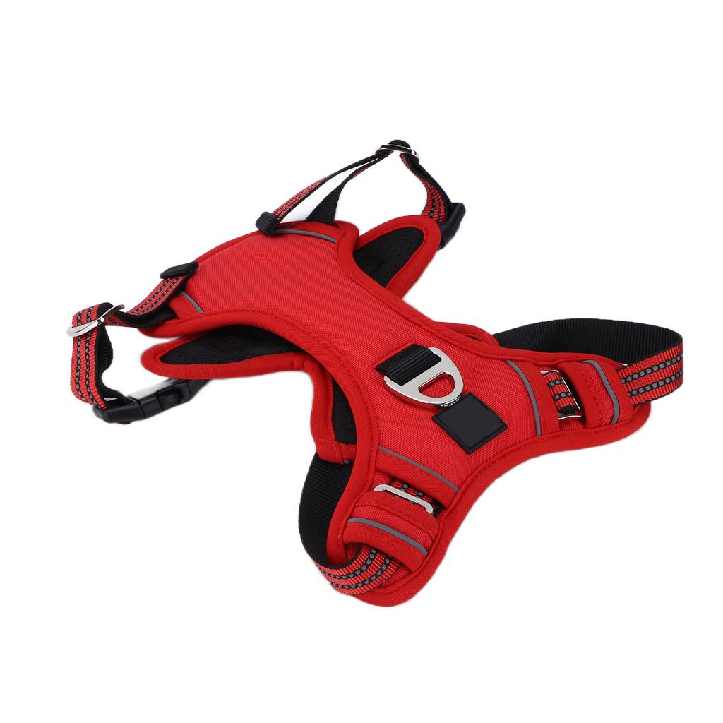 Pet Sports Chest Harness Reflective Adjustable Explosion Proof Breathable Sport Harness with Handle for Medium Large Dog