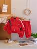 2025 Spring Unisex Kids' Trendy Hoodie & Sweatshirt Set - Cool Korean Casual Sports Style