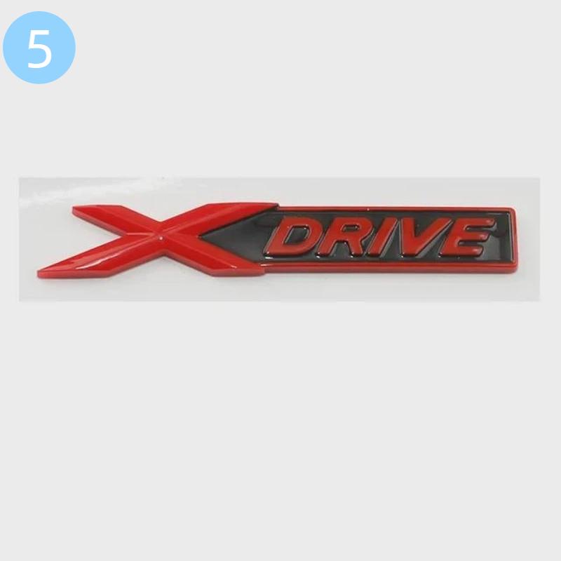 Auto ABS XDrive Kofferraum Kotflügel Tür Logo Abzeichen Emblem Aufkleber Styling Aufkleber Für B-M-W X1 X3 X4 X5 X6 X7 E84 F48 F25 G01 F15 G05 E71