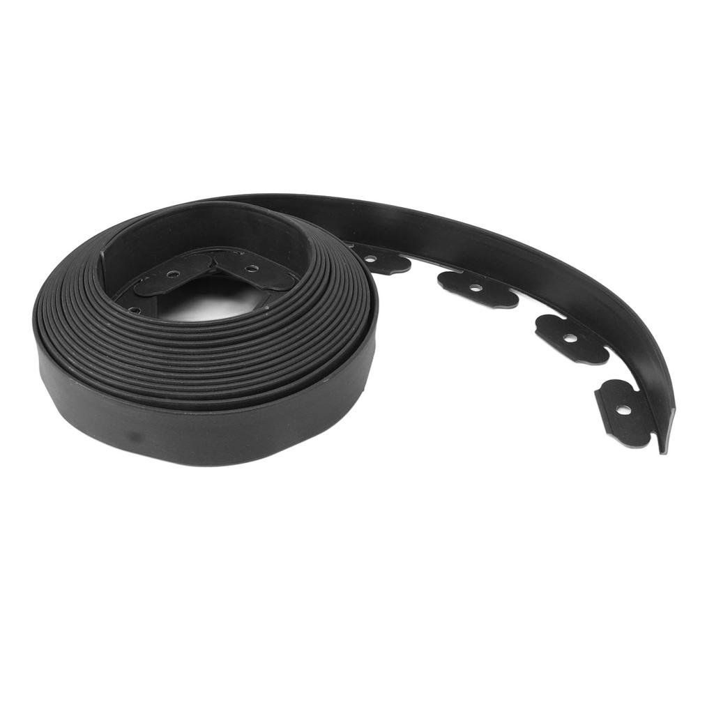 Landscape Edging Kit PE L Shaped Easy Deformation No Dig Landscape Edging Kit for Landscaping Black