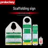 Prolockey Industrial Safety Lockout Warning Tag for Construction PVC Scaffolding 
