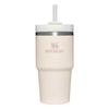STANLEY H2.0 Vacuum Slim Quencher, 0.6L Stainless Steel Straw Tumbler, 600ml Insulated Water Bottle, Outdoor Use, 10-10826, Cream 2.0