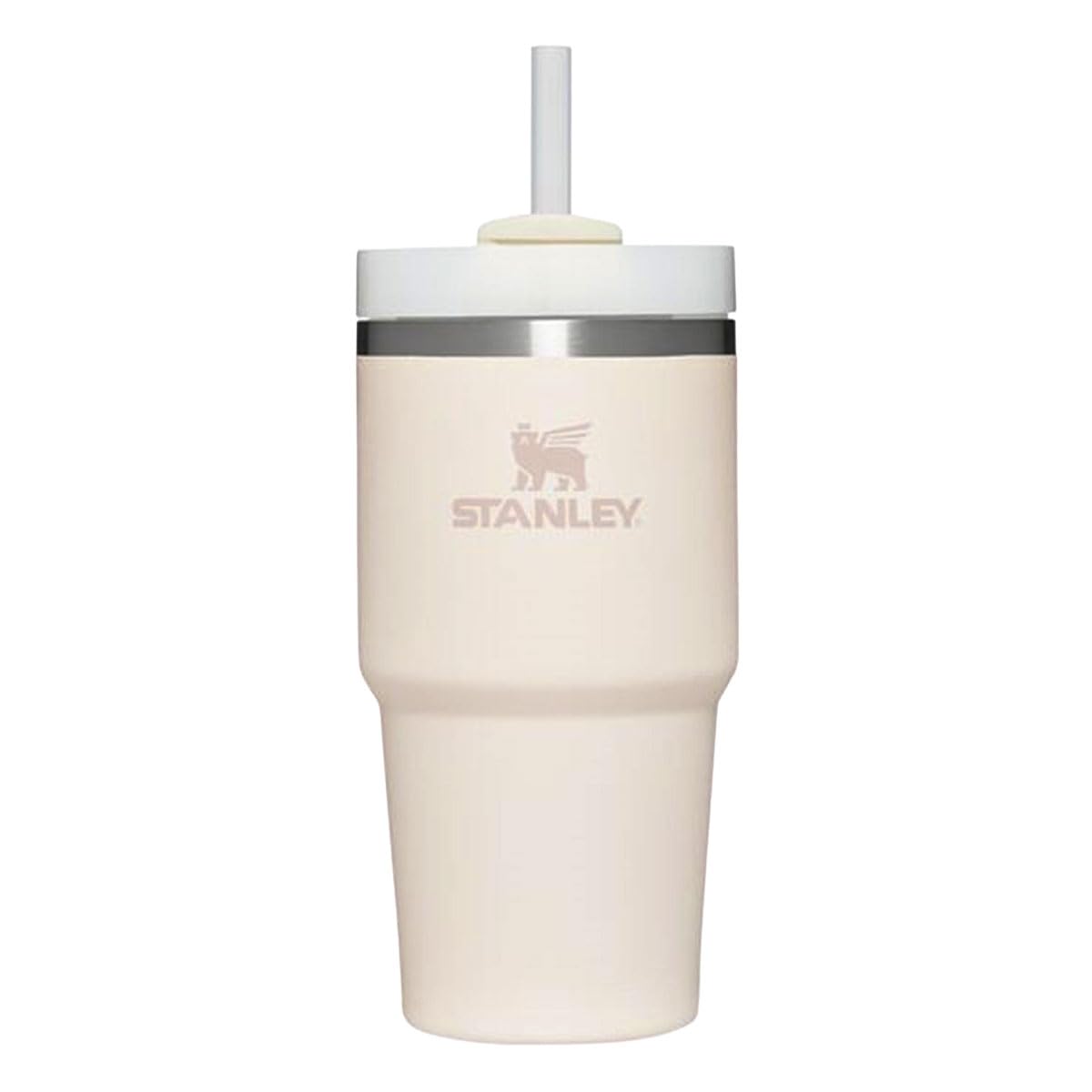 

STANLEY H2.0 Vacuum Slim Quencher, 0.6L Stainless Steel Straw Tumbler, 600ml Insulated Water Bottle, Outdoor Use, 10-10826, Cream 2.0