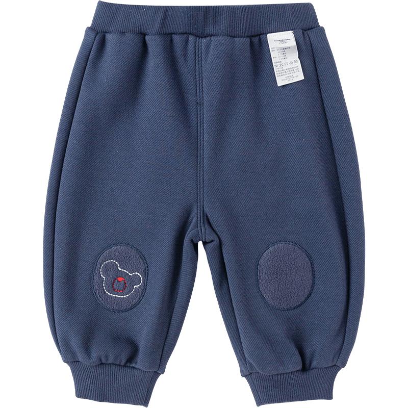 Balabala Boys' Fleece-Lined Casual Winter Trousers