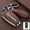 Alloy Leather Car Remote Key Shell Cover Case For Subaru WRX XV Crosstrek Legacy BRZ Forester Impreza STi Outback 2015-2019 Y3