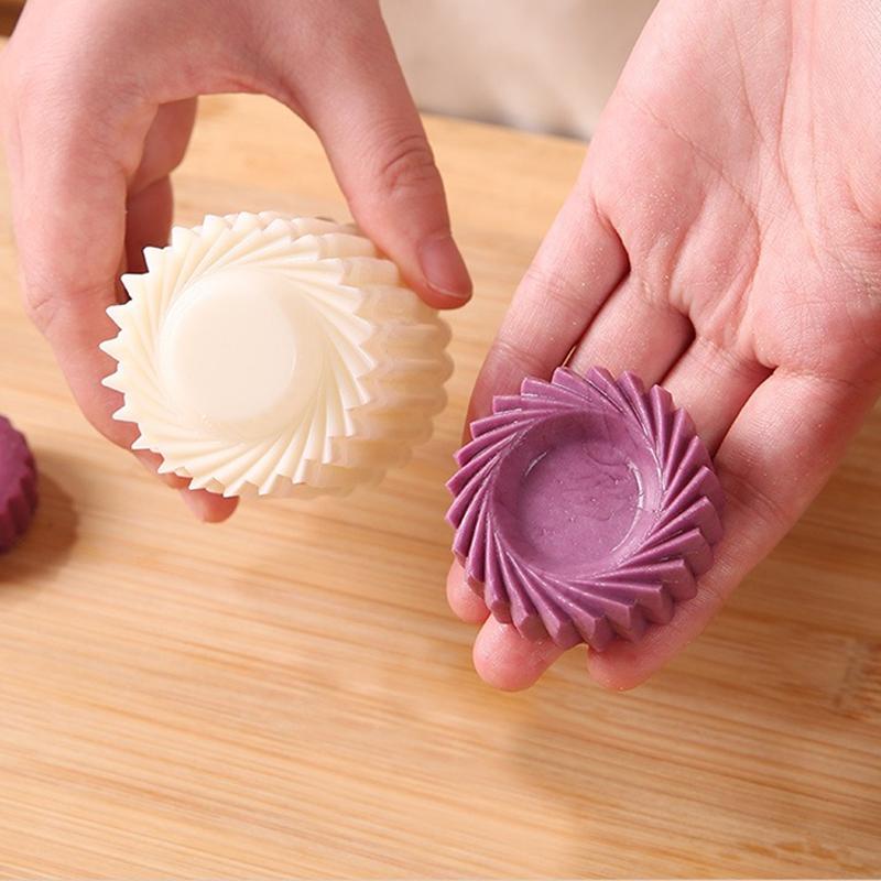 Abnehmbare 2-in-1 Gebäckform Stempel Mondkuchenform Gebäck Kuchen Dekoration Werkzeug Handdruck Heim DIY Party Backen Keksformen 1