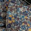 1yard natural pure ramie fabric Retro Literature and Art printing sewing Fashion unique dress robe shirt fabrics for clothing
