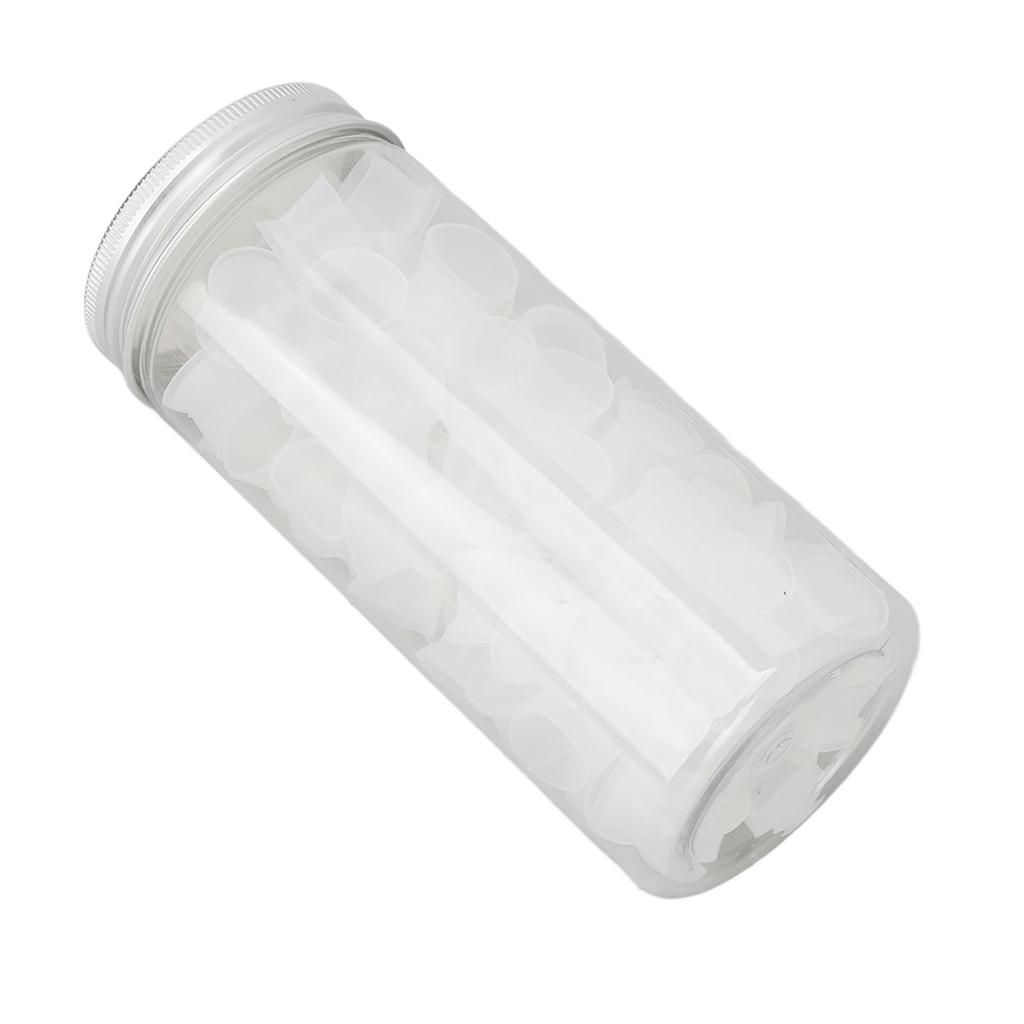 100PCS Disposable Silicone Pigment Cup Large Eyebrow Eyeliner Lip Color Pigment Cups with Storage