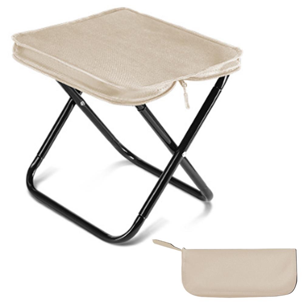 

Easy Folding Camping Chair Built-in Storage Outdoor Chair Ultra-lightweight Compact Chair Mini Size for Fishing Climbing Camping хаки