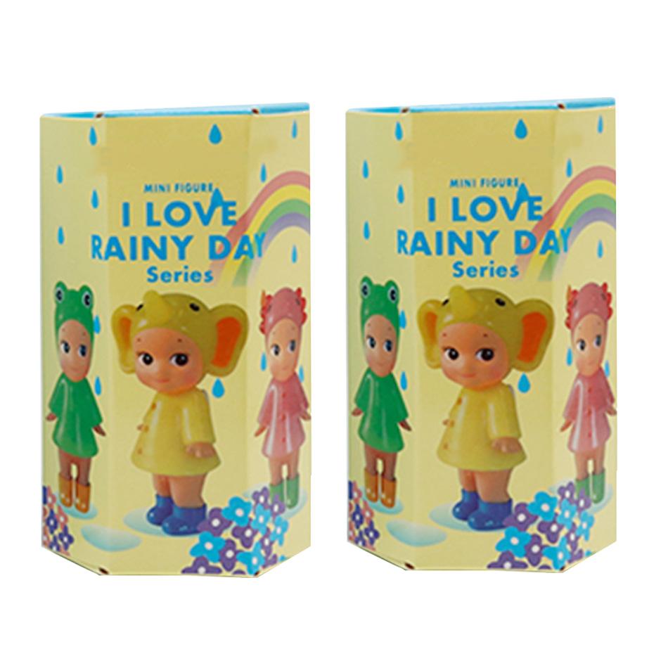 I Love Rainy Day Series Mini Blind Box Model Cute Cartoon Doll Collectible Toy For Desktop Decoration Gift Durable