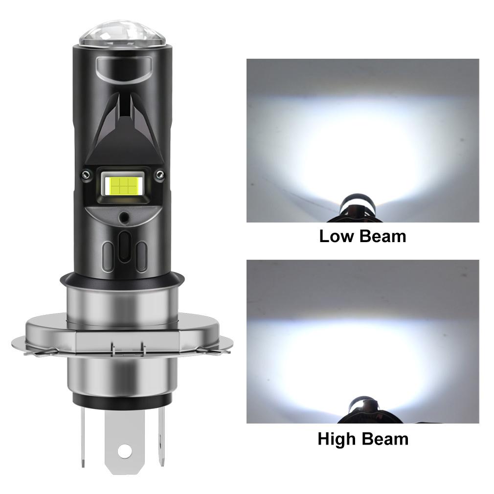 1Pc H6 BA20D LED H4 Led P15D Moto Motorcycle Headlight HD Len Bulb CSP 20000LM DRL Spotlight Hi/Lo Beam Lamp Fog Light 6500K White Motos Accessories