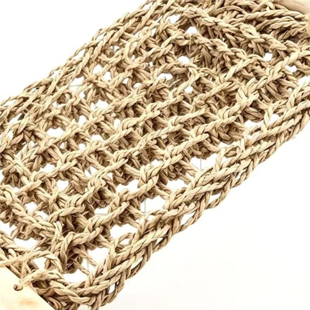Hand Woven Bird Climbing Rope Ladder Breathable Foraging Mat Toy Macaws Finches Parakeet Budgie