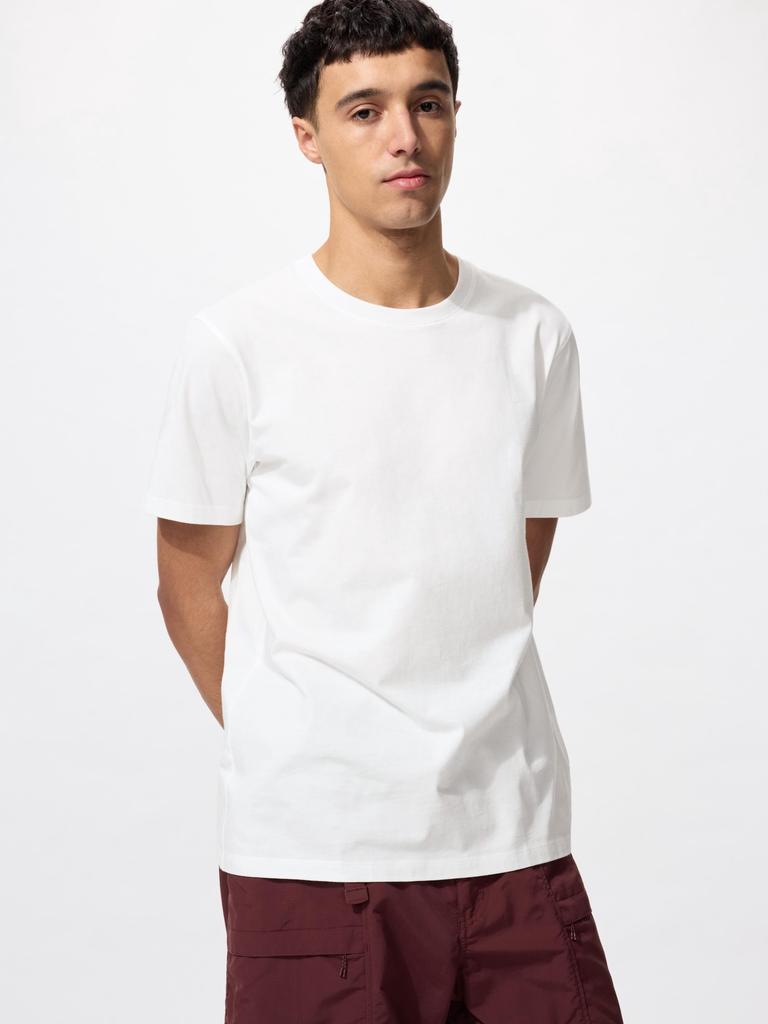 Uniqlo Tricou Japonia Supima bumbac cu decolteu rotund cu mânecă scurtă 