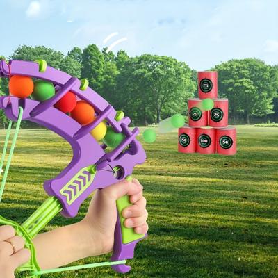 1 set de jucării potrivite pentru activități de interior și exterior, inclusiv sporturi, sărituri, țintă cu săgeți cu desene animate, aruncarea mingilor lipicioase
