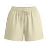 Women's Soft Cotton Linen Shorts Pockets Soft  Button Closure No Zipper Slim Fit Shorts