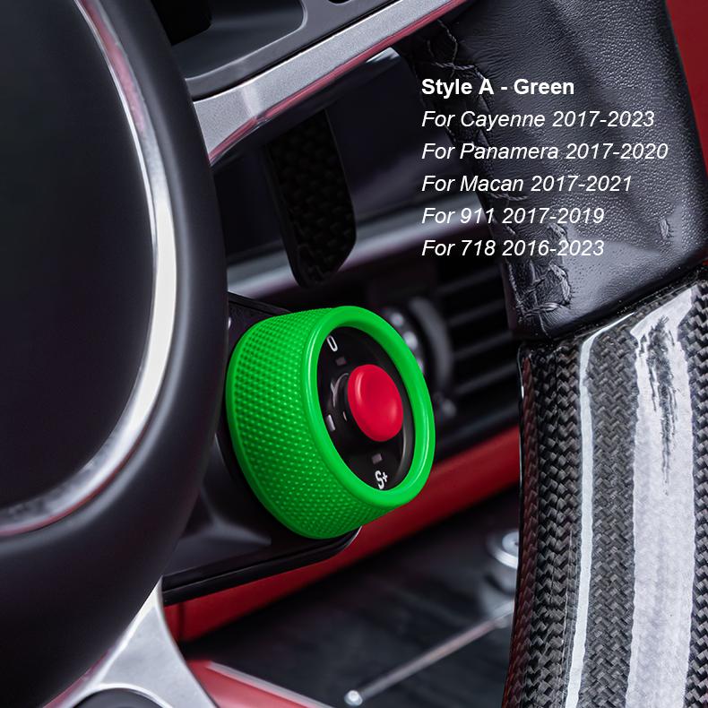 AABKV1 Automobile Steering Wheel SC Ejection Knob Button For Porsche Cayenne Panamera 2017-2025 Macan 911 2017-2024 718 16-23 Taycan