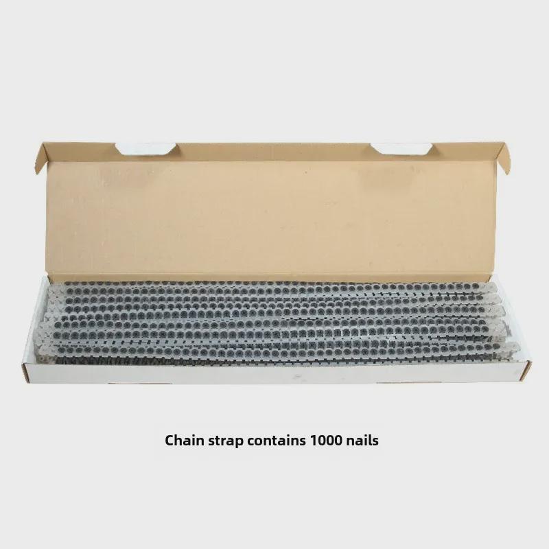 Lanț de șuruburi autofiletante cu alimentare automată pentru prelucrarea lemnului și gips-carton