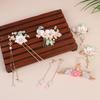 5 Stück/Set Mit Vintage-Blumen- und Quastendesigns Handgefertigte Hanfu-Haaraccessoires Elegante Klassische Kopfbedeckung