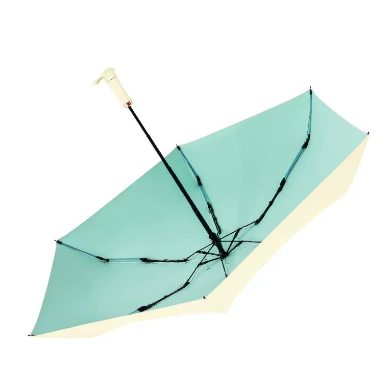 Double-Ribbed Telescopic Handle Umbrella 50% off with Colorful Coating, Sunshade Umbrella, Compact Sun and Rain Umbrella, Promotional Umbrella