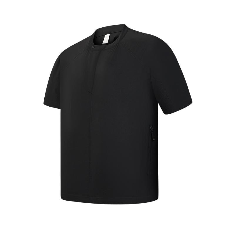 Fila Urban Explore Fashion Trend Functional Minimalist Casual Sports Outdoor Versatile Comfortable Loose Woven Short Sleeve T-Shirt A11W628103FBK