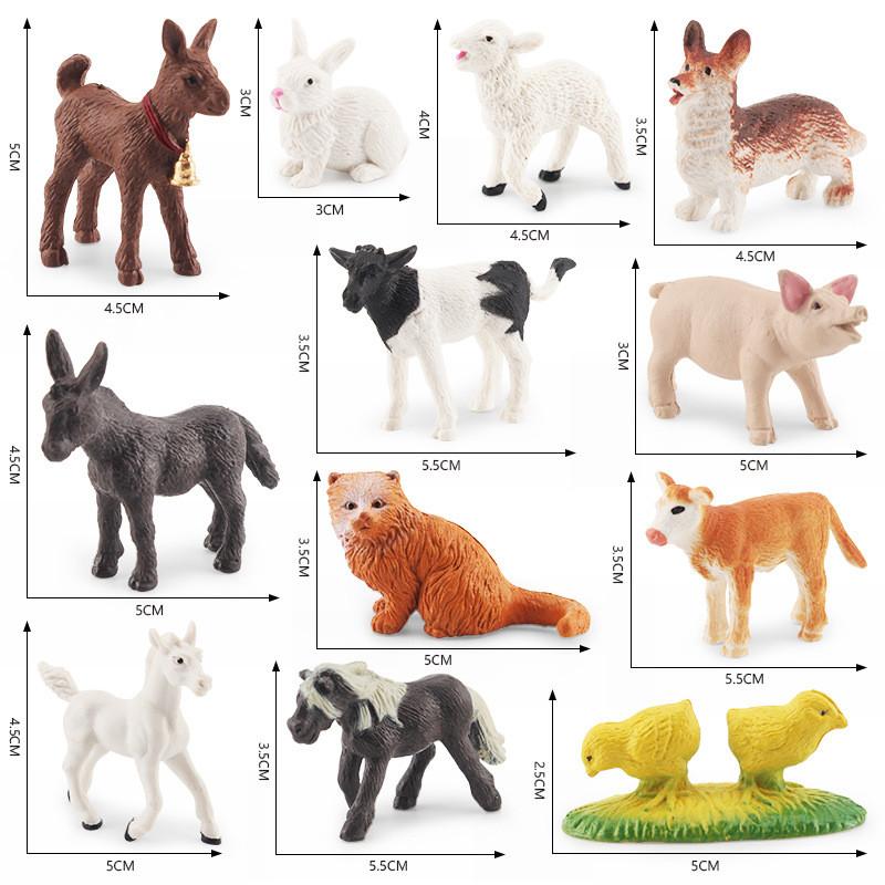 Realistic Pvc Farm Animal Model Set With Cats Dogs Pigs Goats And More For Playtime Fun