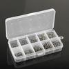 500Pcs 10 Sizes Assorted Sharpened Fishing Hooks Lures Baits with Tackle Box