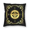 Nautical Ship Anchor Compass Navy Pillowcase Soft Polyester Cushion Cover Gift Pillow Case Cover Home Zippered X
