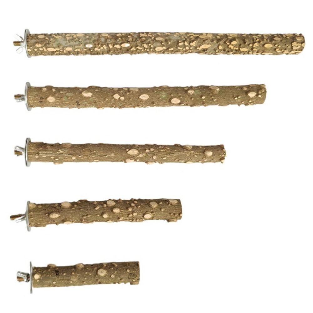 10/15/20/25/30cm Bird Claw Beak Grinding Bar Pepper Wood Bird Cage Sticks Parrot Standing Stick Bite Resistant