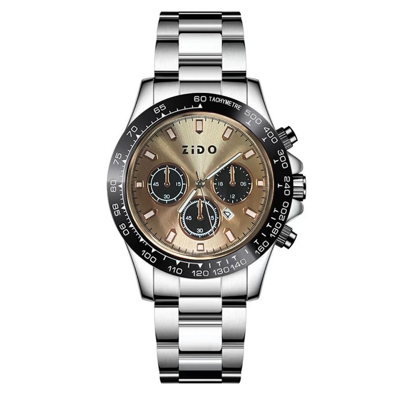 ZIDO New Men s Fully Automatic Luxury Fashion Watch with Luminous Dial and Transparent Back No Gift Box