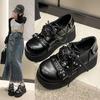 Fashion Japanese Kawaii Punk Goth Chunky Platform Pumps Women Bowtie Wedges Mary Jane Lolita Shoes Woman Heart Ankle Buckle Black Shoes