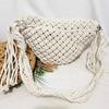 Damenhandtaschen Geflochtene Böhmische Umhängetasche Mode Sommer Strand Ethnische Bauchtasche Tramp Gürteltasche Baumwolle Gewebt Outdoor Tragetasche