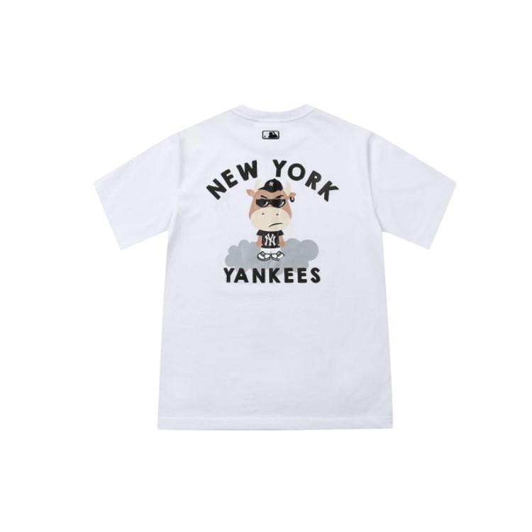 New MLB New York Yankees T Shirts Unisex White 31TSC9131-50W