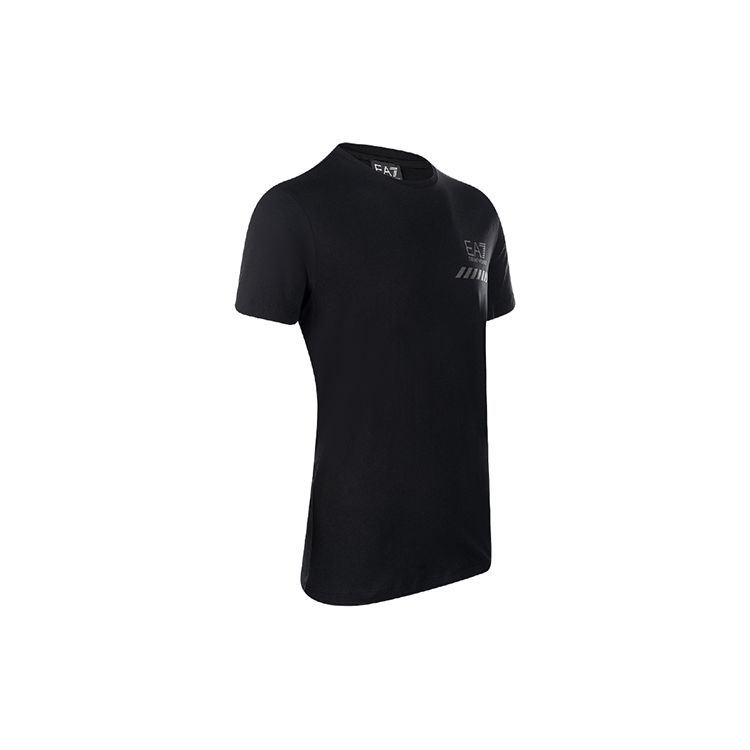 Emporio Armani SS21 EA7 Logo Casual T-Shirt Men Tops Black 3KPT72-PJ8SZ-1200