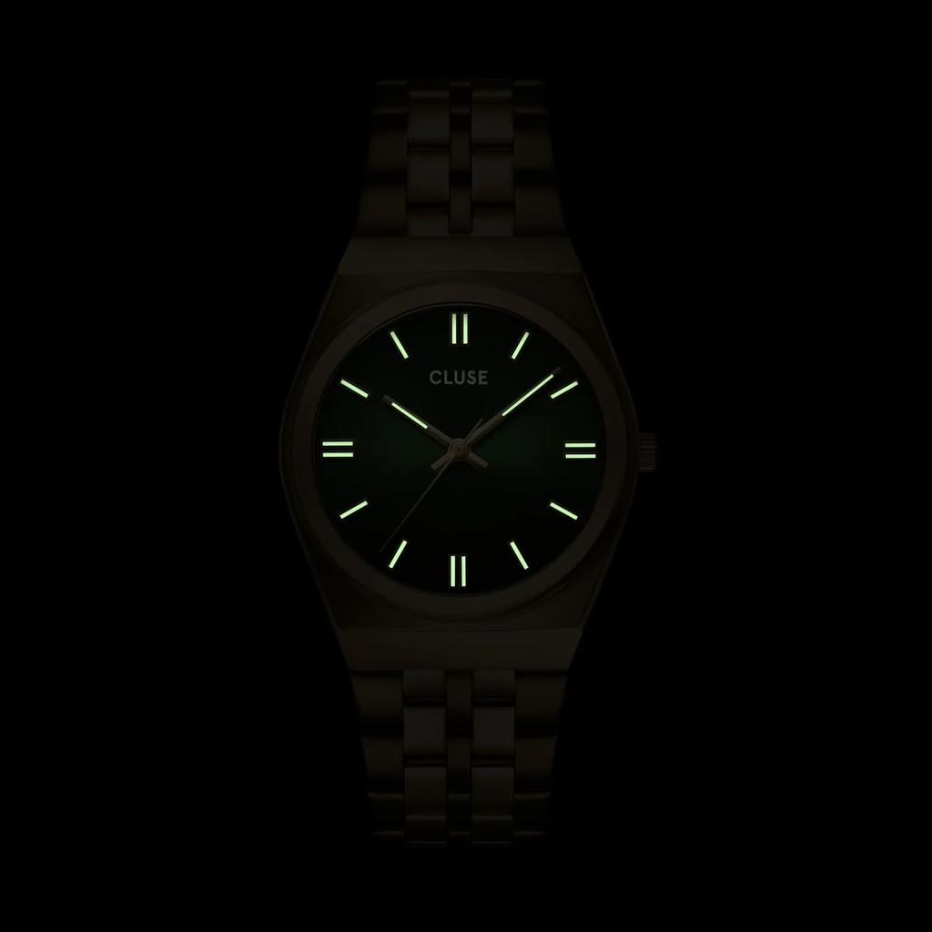 [CLUSE] Ladies' Watch [Retro] Forest Green Gold Metal Strap CW35105
