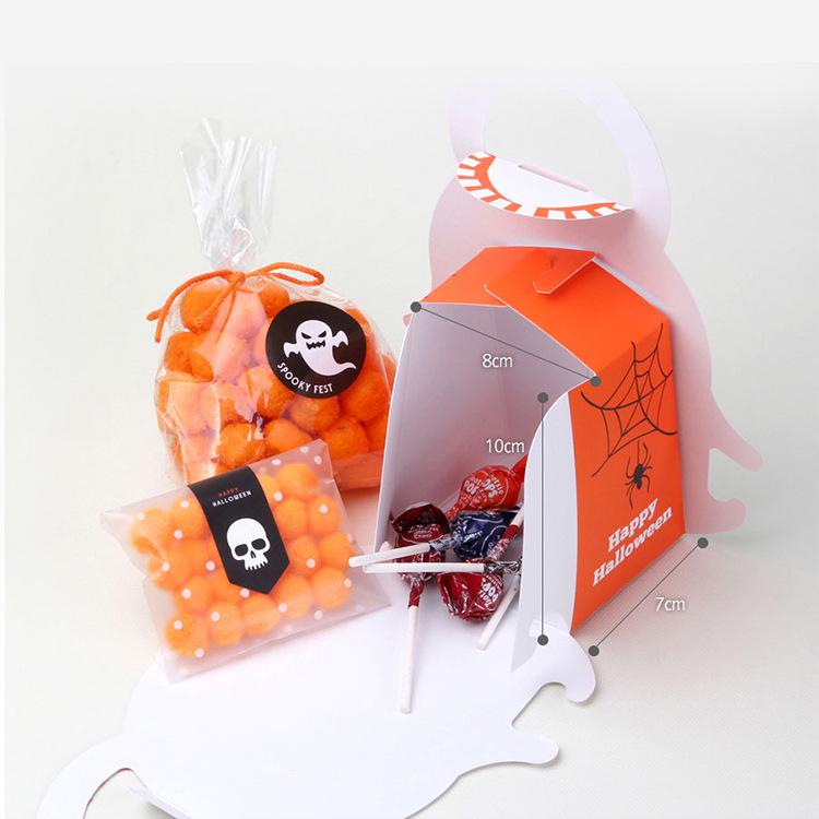 DIY Zabawne artykuły imprezowe Pudełko na cukierki Dynia na Halloween Papierowa torba Torby do przechowywania na Boże Narodzenie Pudełka do pakowania Pudełko na prezent Dynia duch