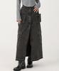 AVANDRESS Evelyn Long Denim Skirt Blue