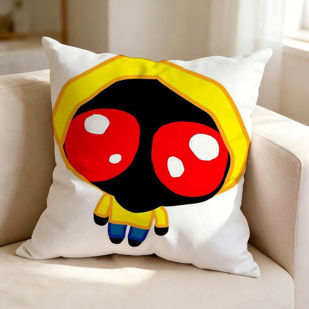 Horror MMarble Hornets HHoodie  Pillow Case Square DoubleSided Sofa Cushion Cover Bedroom Bedside Pillow