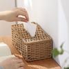 Wicker Tissue Box, Rectangular Decorative Tissue Holder, Increase Capacity Facial Tissue Holder, for Bathroom Living Room Car