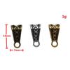 Antique Twisted Pattern Bail Connectors For Charm Attachments Craft Jewelry Accessories