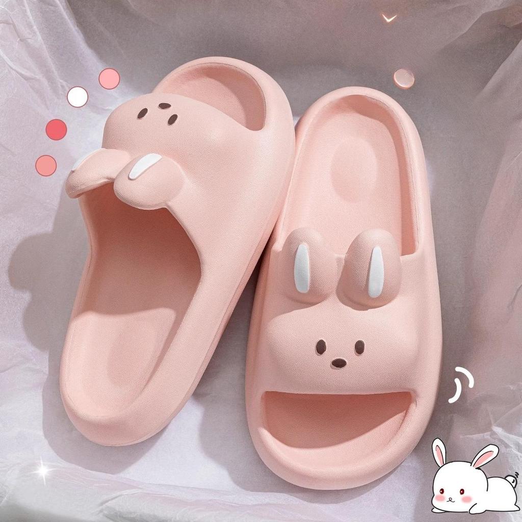 Cartoon Konijn Kinder Pantoffels Verhoogde Dikke Zool Binnen Buiten Pantoffels Comfortabele Zachte Kinder Huis Pantoffels
