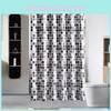 Chic And Stylish Bathroom Shower Curtain Made Of Durable Water-resistant Polyester Fabric